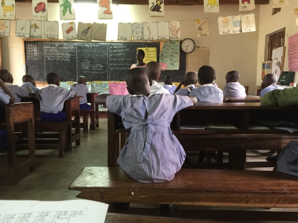 One of our classrooms at the primary school.