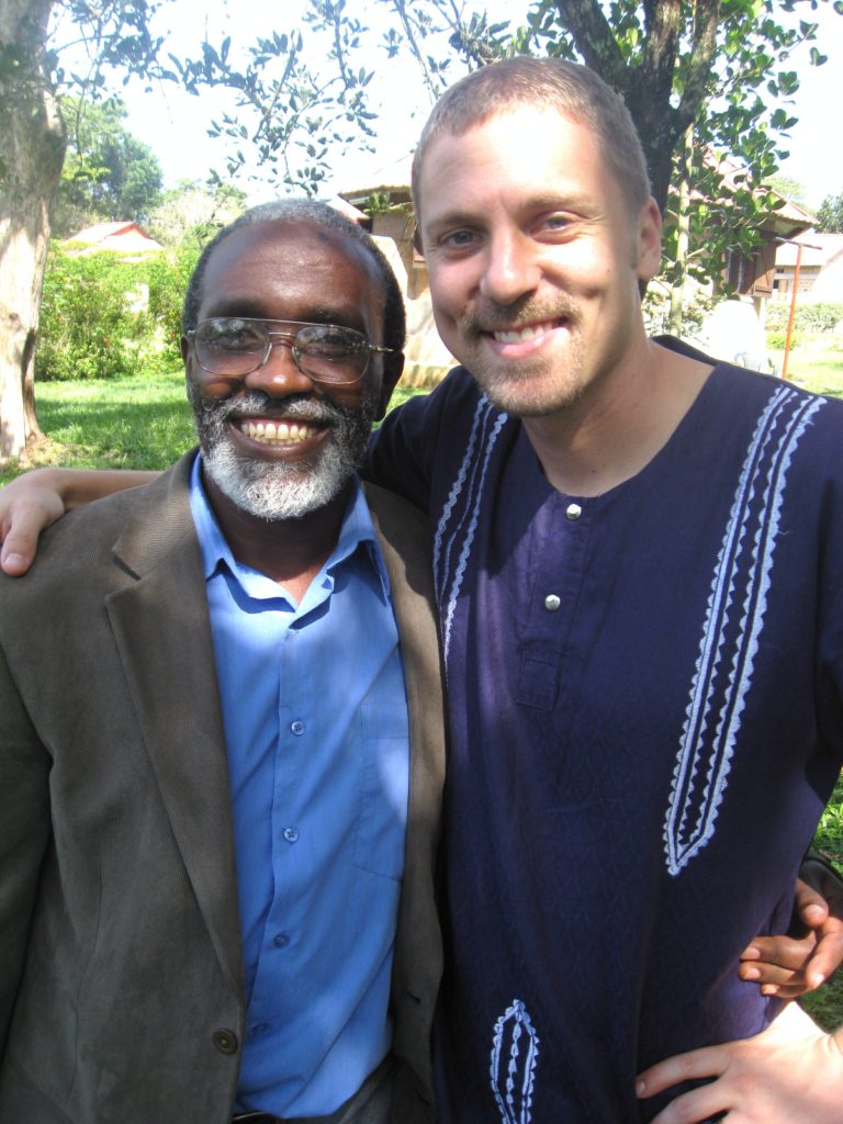 Keith McFarland with Jonnes Bakimi.